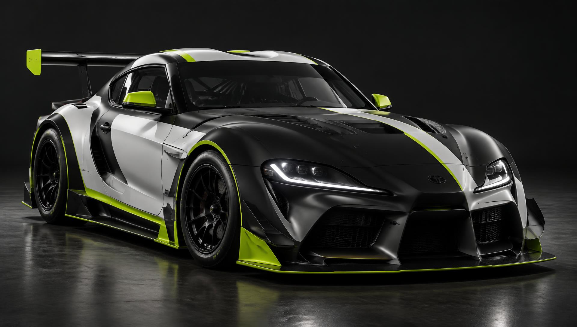 Render of the GR Supra GT4 EVO2 race car